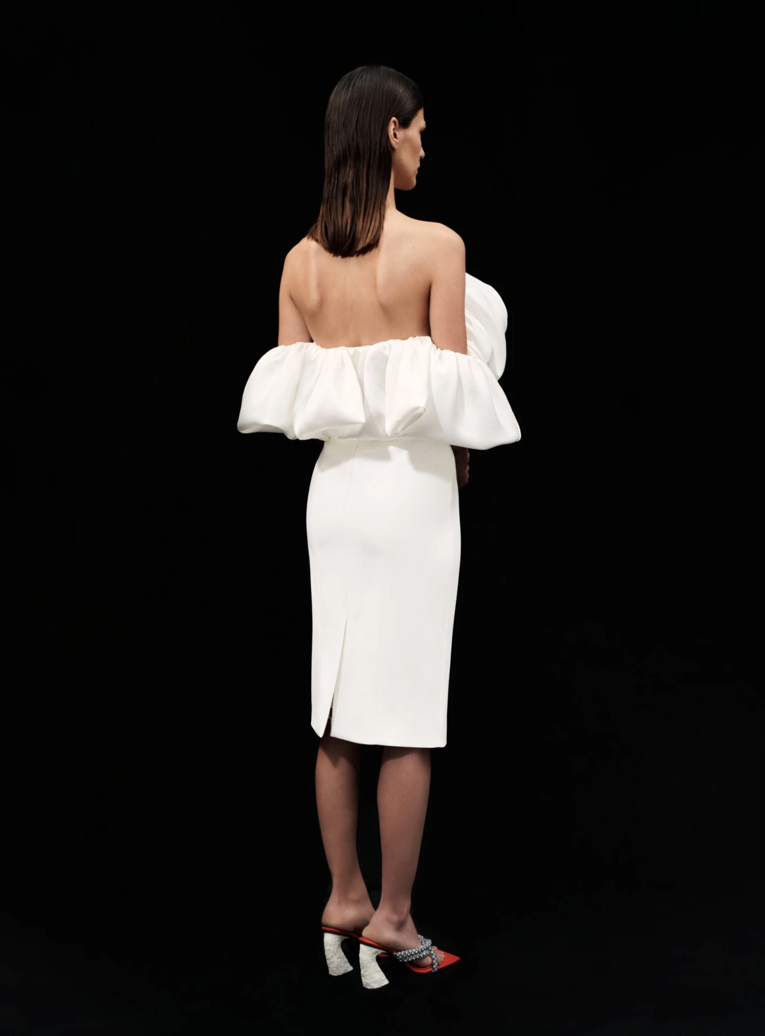 The Raina Midi Dress In Cream 5 The Raina Midi Dress In Cream - Image 3