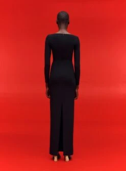 The Sanna Maxi Dress In Black -Paramount Dresses Store 02 15 SolaceLondon 01 032 v1