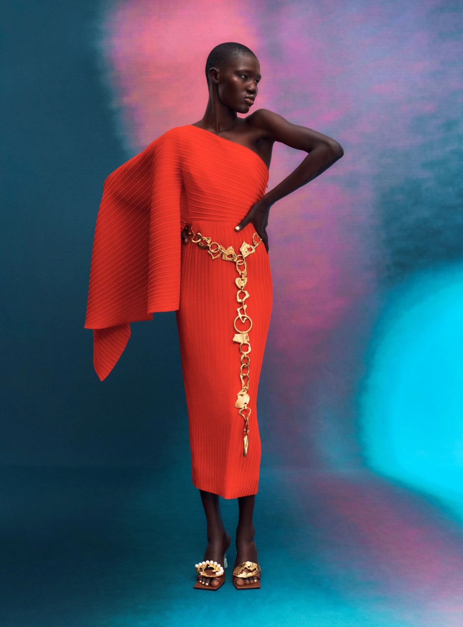 The Lenna Midi Dress In Red 3 The Lenna Midi Dress In Red