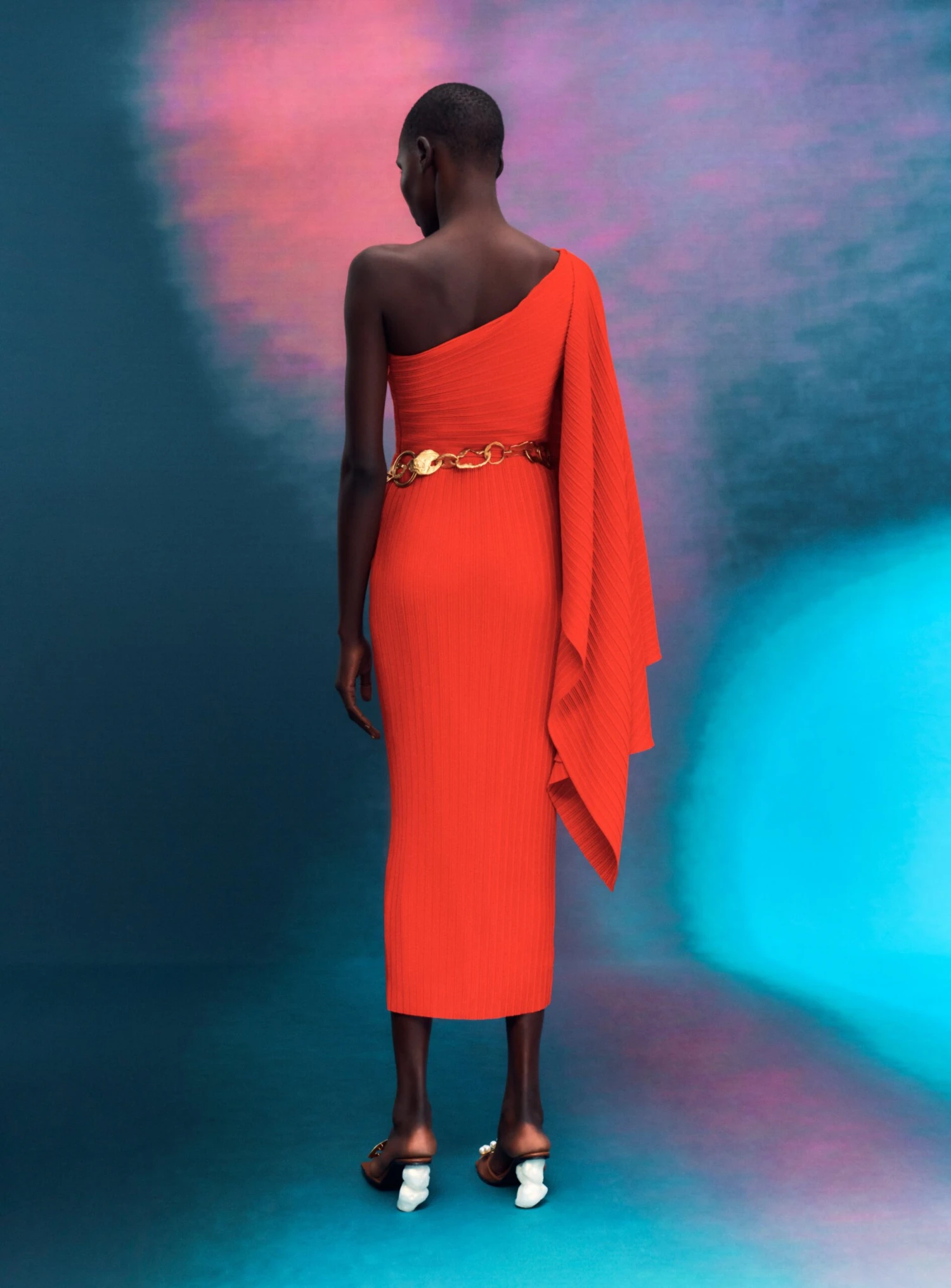 The Lenna Midi Dress In Red 5 The Lenna Midi Dress In Red - Image 3