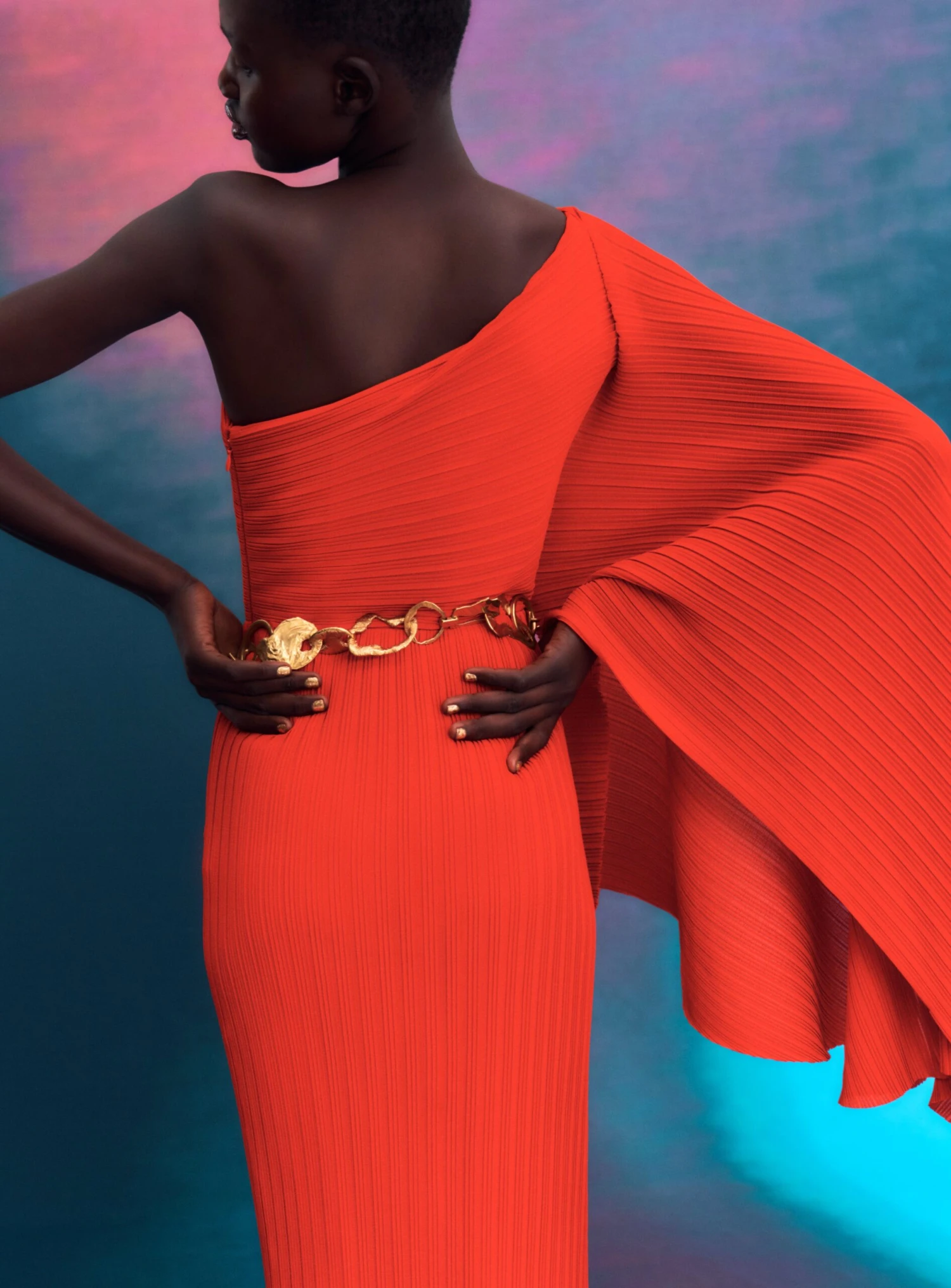 The Lenna Midi Dress In Red 4 The Lenna Midi Dress In Red - Image 2