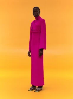 The Lia Maxi Dress In Fuchsia -Paramount Dresses Store 02 19 SolaceLondon 01 014 v1