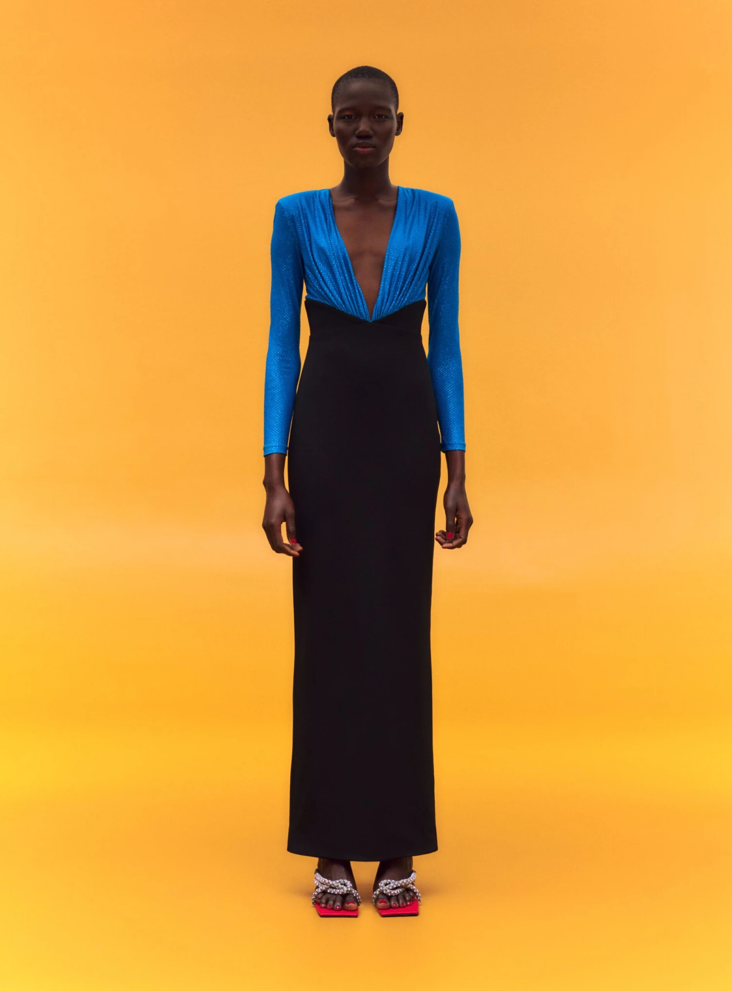 The Lena Maxi Dress In Cerulean Blue 4 The Lena Maxi Dress In Cerulean Blue - Image 2