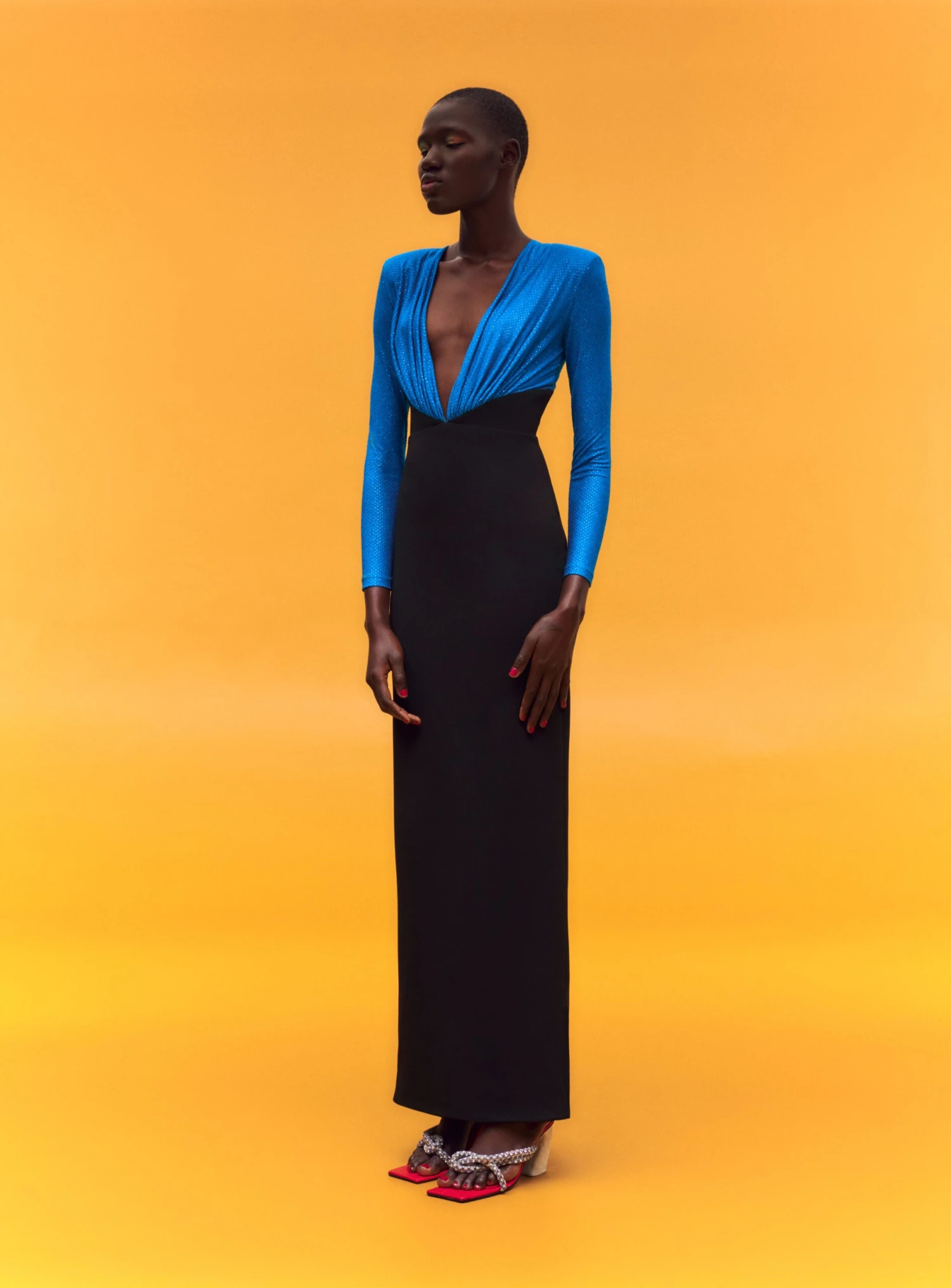 The Lena Maxi Dress In Cerulean Blue 3 The Lena Maxi Dress In Cerulean Blue