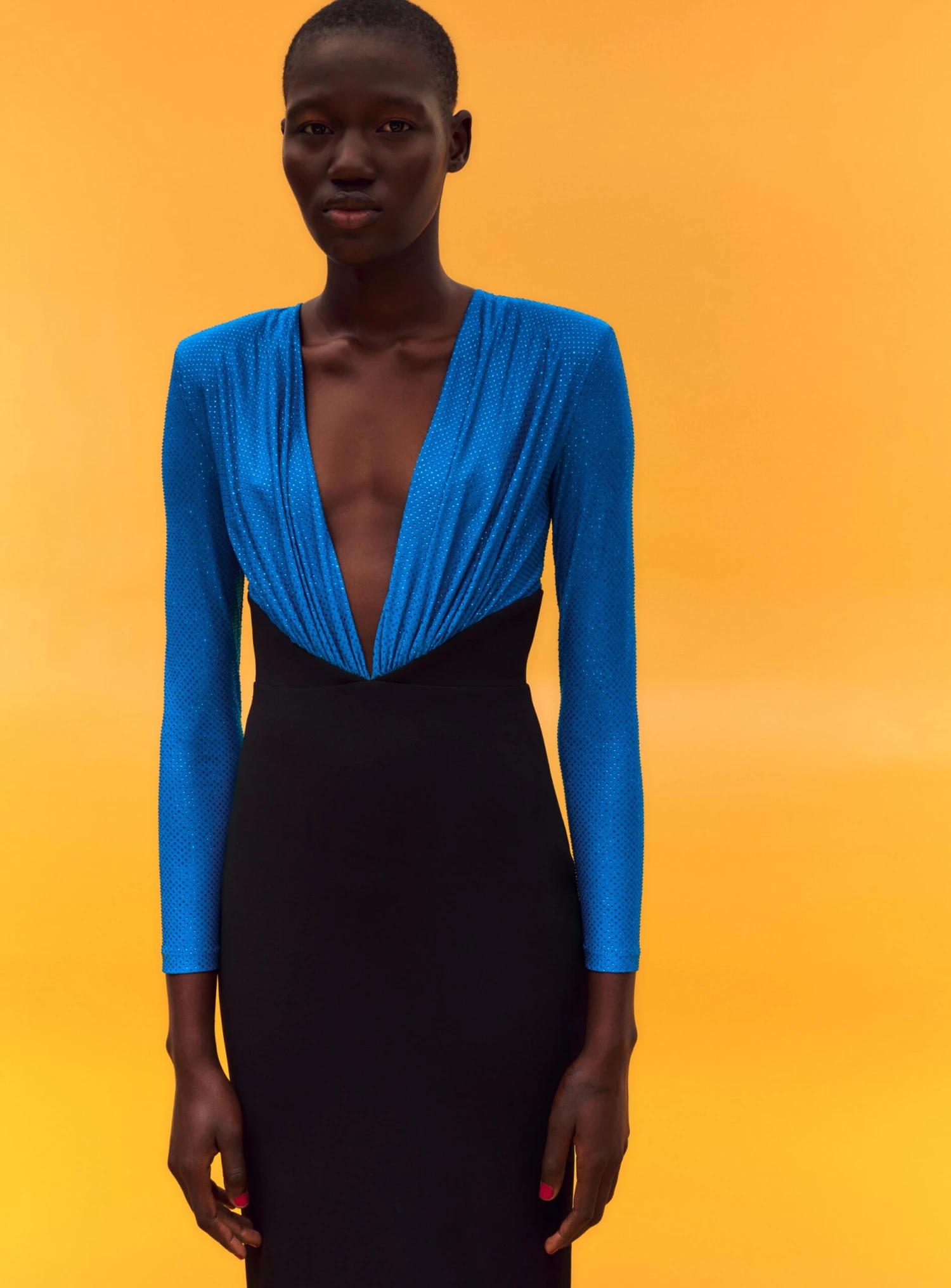 The Lena Maxi Dress In Cerulean Blue 6 The Lena Maxi Dress In Cerulean Blue - Image 4