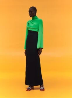 The Lia Maxi Dress In Bright Green & Black -Paramount Dresses Store 02 19 SolaceLondon 07 010 v1