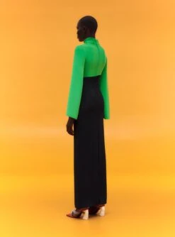 The Lia Maxi Dress In Bright Green & Black -Paramount Dresses Store 02 19 SolaceLondon 07 037 v1
