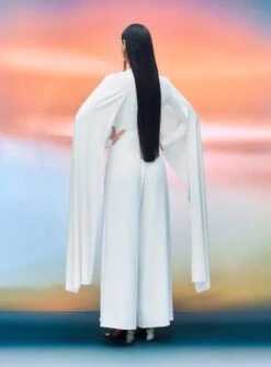 The Ida Trouser In Cream 7 The Ida Trouser In Cream -Paramount Dresses Store 05 04 SolaceLondon PF21 21 109 v1