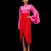The Asta Midi Dress In Hot Pink & Red 2 The Asta Midi Dress In Hot Pink & Red -Paramount Dresses Store 09 06 SOLACE SS22 13 024 v1