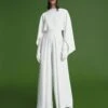 The Lara Jumpsuit In Cream -Paramount Dresses Store 211117 SolaceLondon PF22 Look 02 032 v1