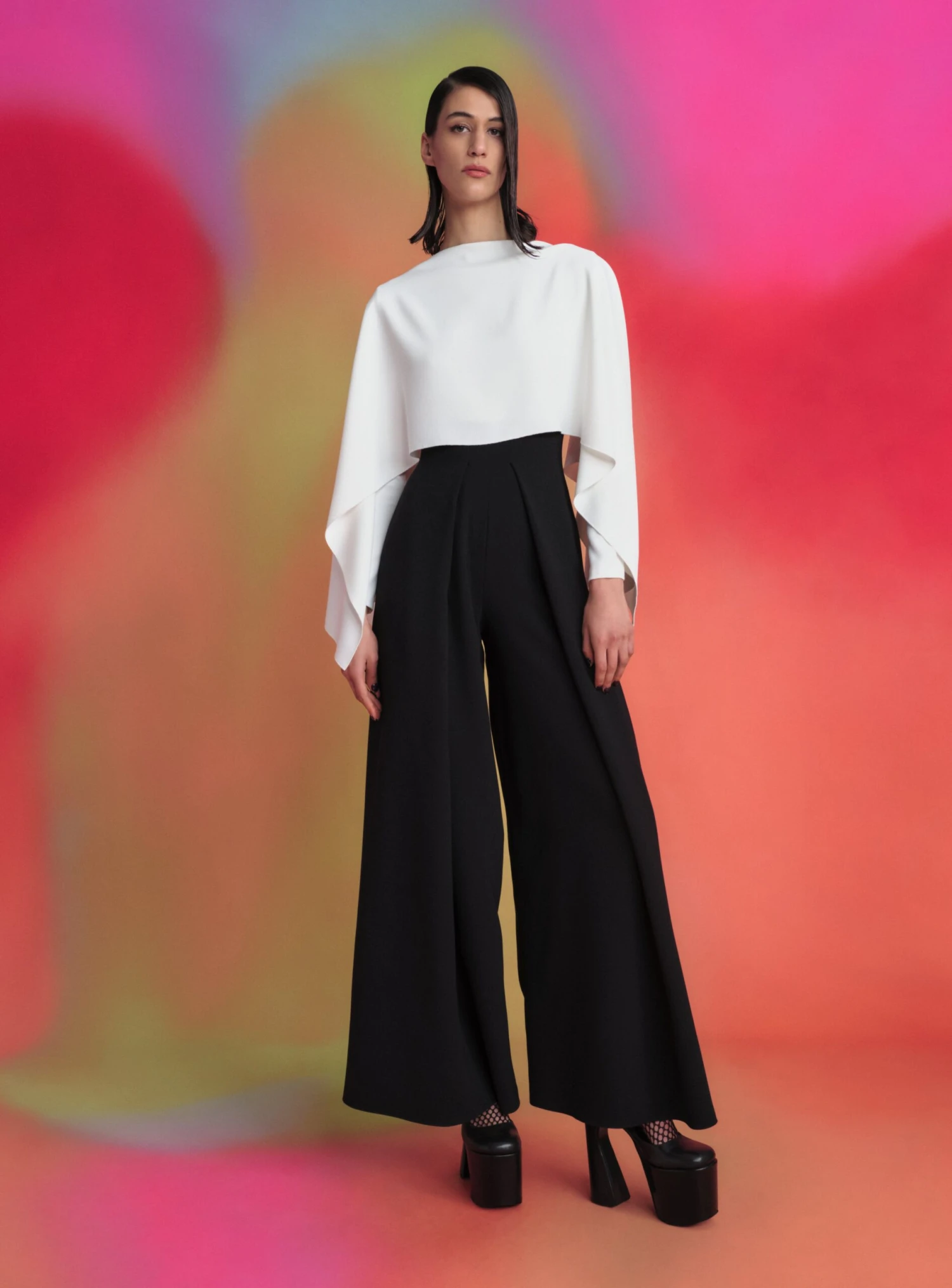 The Lara Jumpsuit In Cream & Black 3 The Lara Jumpsuit In Cream & Black