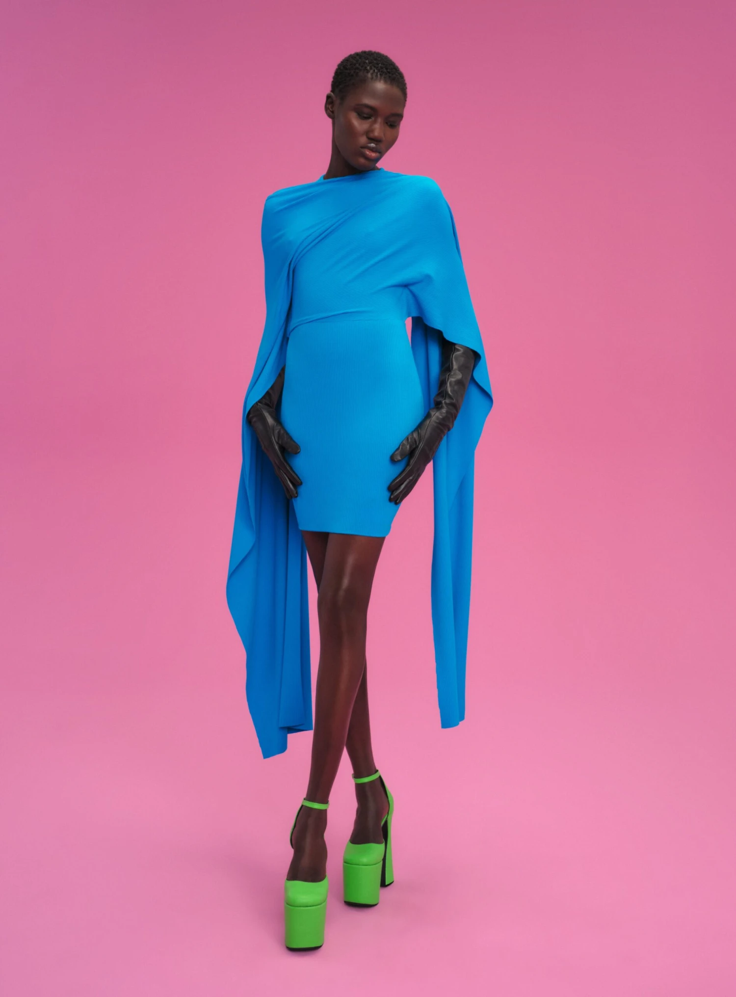 The Leona Mini Dress In Azure 4 The Leona Mini Dress In Azure - Image 2