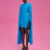 The Leona Mini Dress In Azure -Paramount Dresses Store 211119 SolaceLondon PF22 Look 44 021 v1