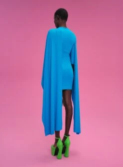 The Leona Mini Dress In Azure 7 The Leona Mini Dress In Azure -Paramount Dresses Store 211119 SolaceLondon PF22 Look 44 030 v2