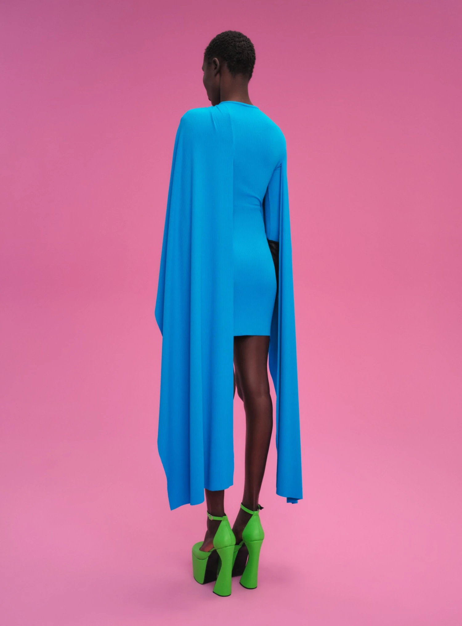 The Leona Mini Dress In Azure 5 The Leona Mini Dress In Azure - Image 3