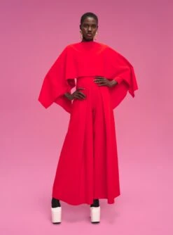 The Lara Jumpsuit In Red -Paramount Dresses Store 211119 SolaceLondon PF22 Look 54 024 v2