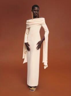 The Arden Maxi Dress In Ivory