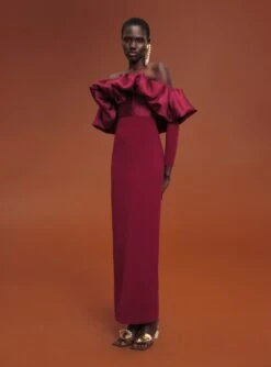 The Elson Maxi Dress In Mulberry