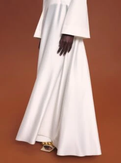 The Storm Maxi Dress In Cream -Paramount Dresses Store 211209 SolaceLondon RS22 Look 25 067