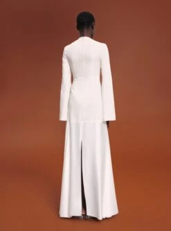 The Storm Maxi Dress In Cream -Paramount Dresses Store 211209 SolaceLondon RS22 Look 25 093