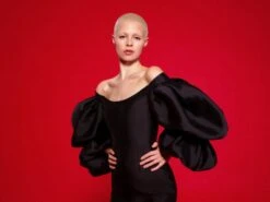 The Lila Mini Dress In Black -Paramount Dresses Store 220120 SolaceLondon FW22 20 059 v1