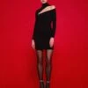 The Rowan Mini Dress In Black 2 The Rowan Mini Dress In Black -Paramount Dresses Store 220120 SolaceLondon FW22 21 015 v1