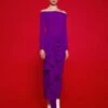 The Lotus Midaxi Dress In Purple -Paramount Dresses Store 220120 SolaceLondon FW22 22 037 v1