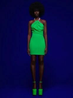 The Kami Mini Dress In Green