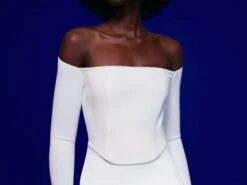 The Kae Maxi Dress In Cream -Paramount Dresses Store 220121 SolaceLondon FW22 36 037 v1