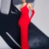 The Loretta Maxi Dress In Red -Paramount Dresses Store 220210 SolaceLondon SS22 01 050 v1
