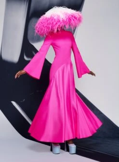 The Storm Maxi Dress In Hot Pink 10 The Storm Maxi Dress In Hot Pink -Paramount Dresses Store 220210 SolaceLondon SS22 06 140 v1