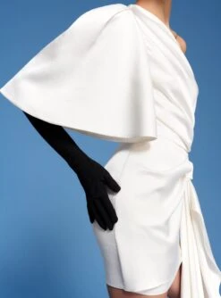 The Marcie Mini Dress In Cream -Paramount Dresses Store 220211 SolaceLondon SS22 21 067 v1