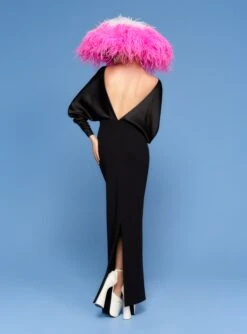 The Aurora Maxi Dress In Black -Paramount Dresses Store 220211 SolaceLondon SS22 26 079 v1