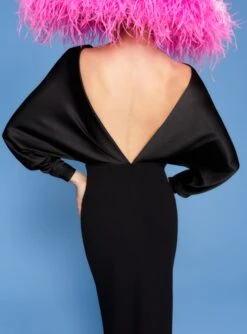 The Aurora Maxi Dress In Black -Paramount Dresses Store 220211 SolaceLondon SS22 26 088 v1