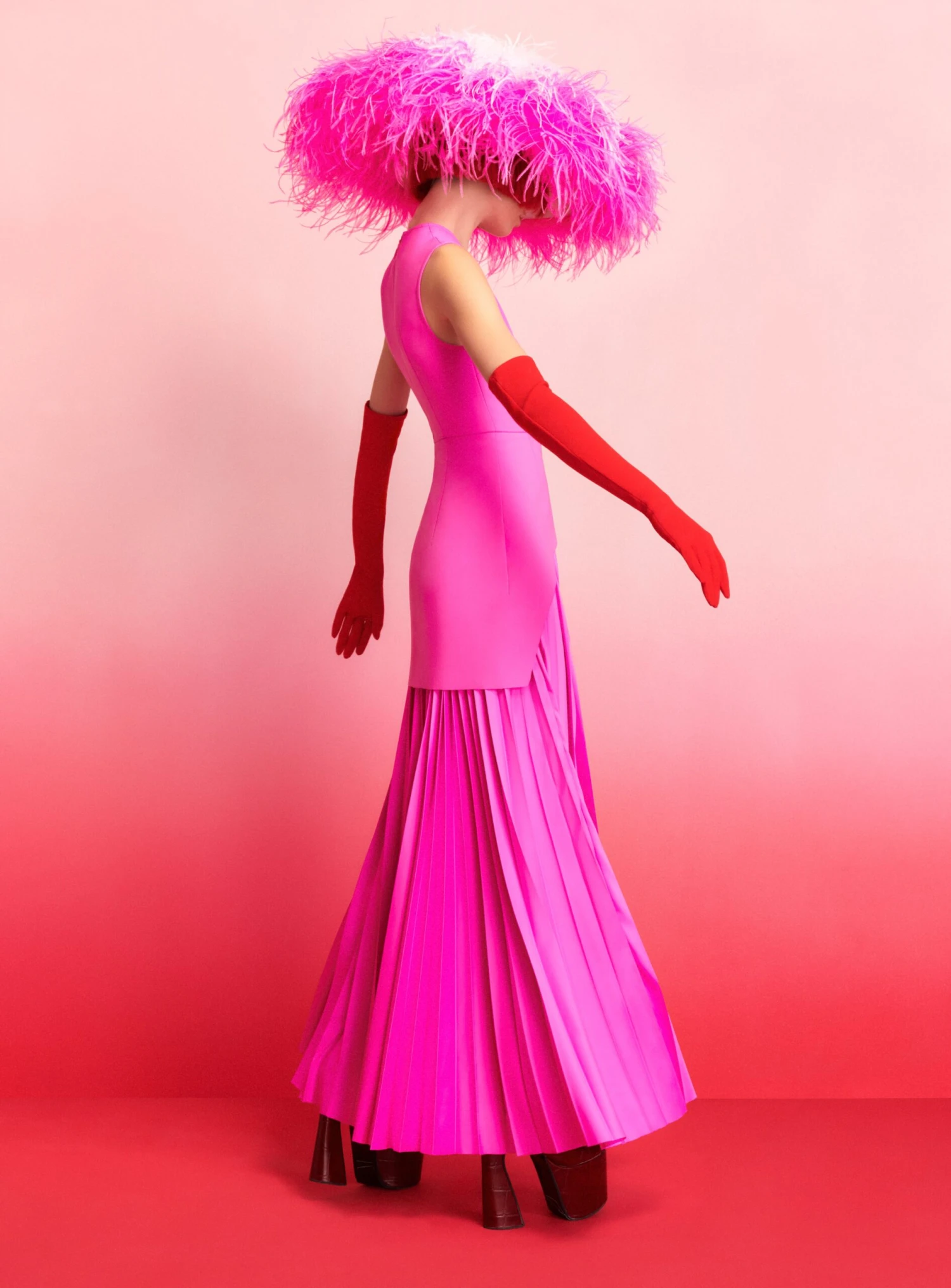 The Sofija Maxi Dress In Fuchsia 4 The Sofija Maxi Dress In Fuchsia - Image 2