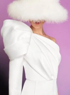 The Nova Jumpsuit In Cream -Paramount Dresses Store 220411 SolaceLondon RS23 43 089 R1