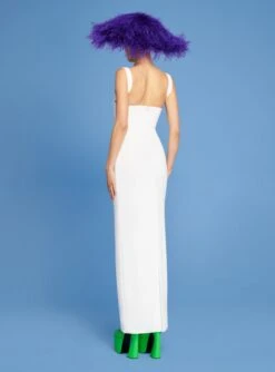 The Joni Maxi Dress In Cream -Paramount Dresses Store 220425 SolaceLondon PF22 23 095 R1