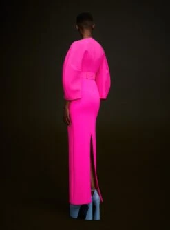 The Allegra Maxi Dress In Hot Pink -Paramount Dresses Store 220714 SolaceLondon SS23 02 062 R1