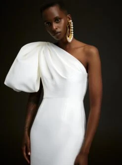 The Summer Maxi Dress In Cream -Paramount Dresses Store 220714 SolaceLondon SS23 08 147 R1