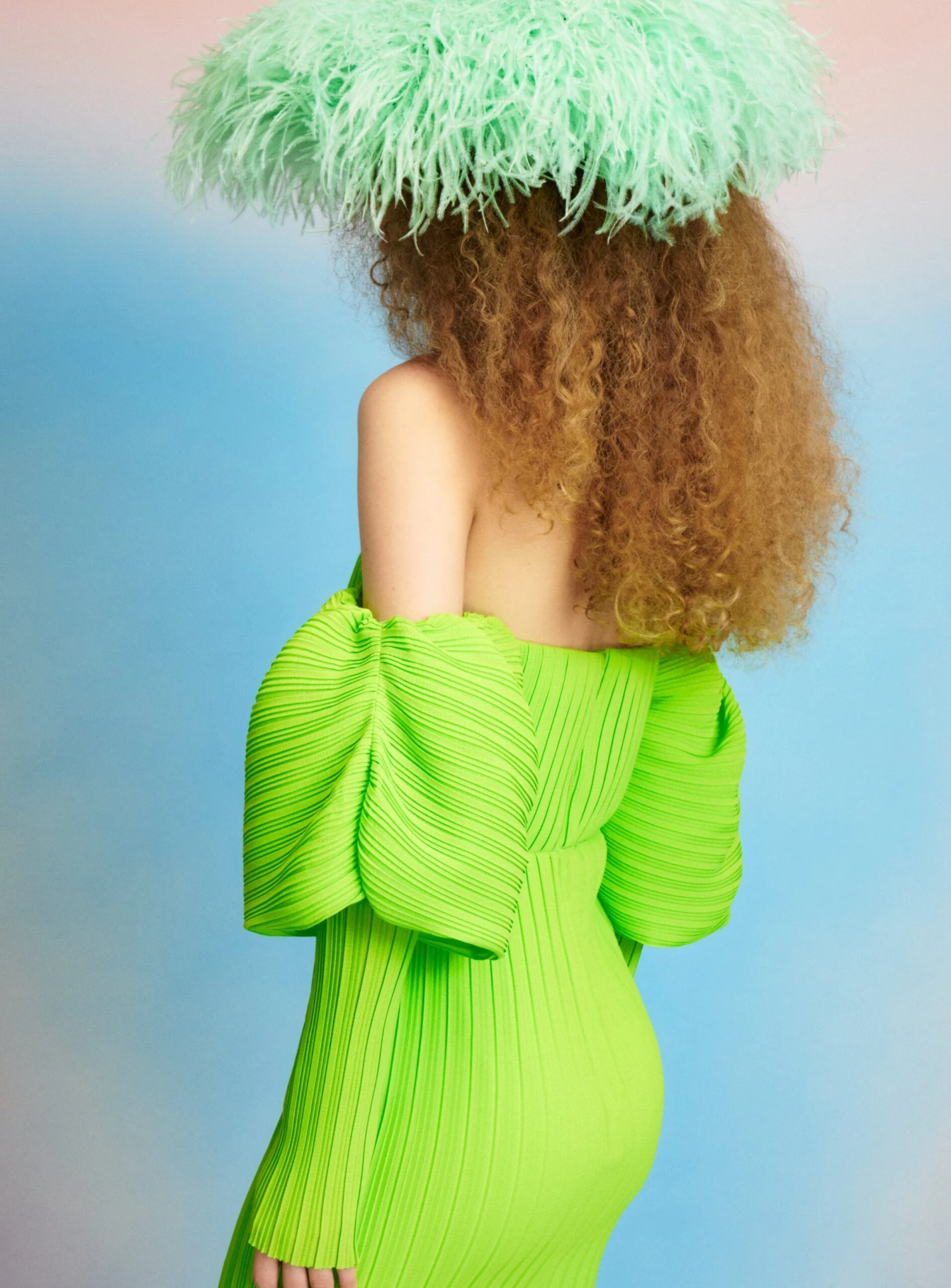 The Skye Mini Dress In Lime 4 The Skye Mini Dress In Lime - Image 2