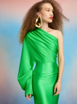 The Felicity Skirt In Green -Paramount Dresses Store 220715 SolaceLondon SS23 33 038 R1