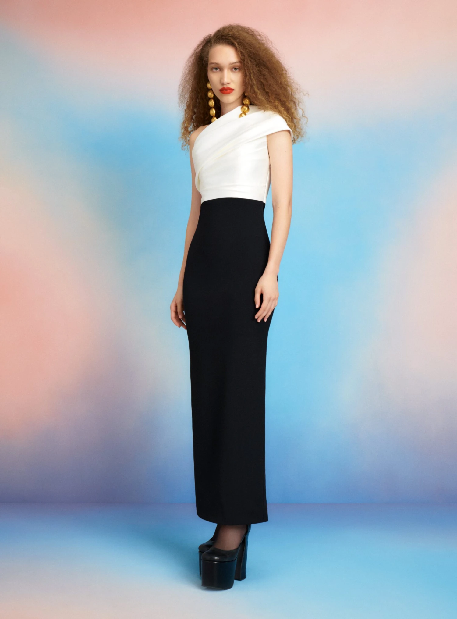 The Selia Maxi Dress In Cream & Black 7 The Selia Maxi Dress In Cream & Black - Image 5