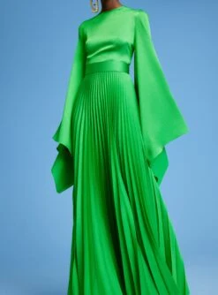 The Sage Maxi Dress In Green -Paramount Dresses Store 220718 SolaceLondon SS23 37 180 R1