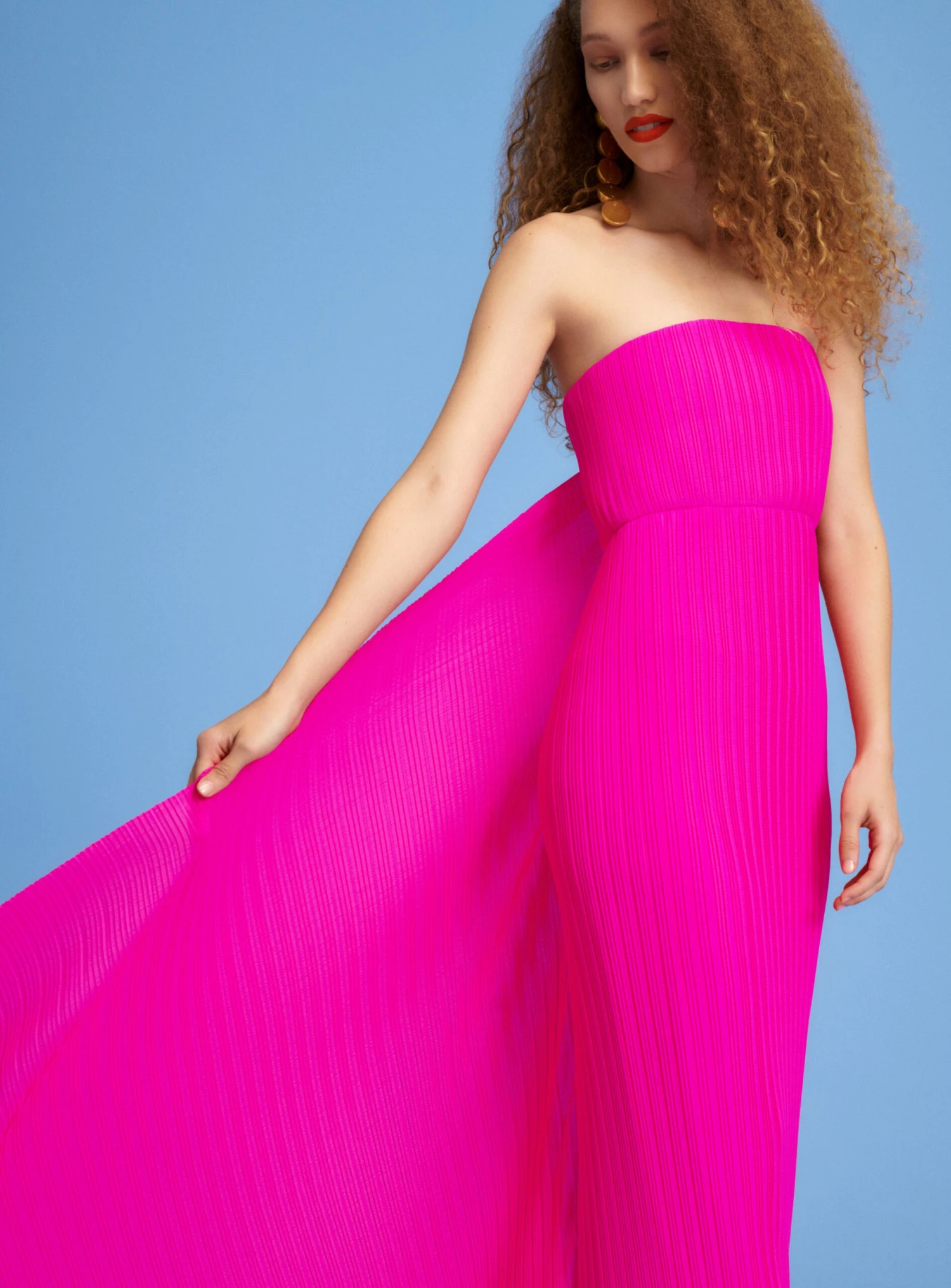 The Harlee Maxi Dress In Hot Pink 5 The Harlee Maxi Dress In Hot Pink - Image 3