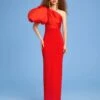 The Karli Maxi Dress In Red