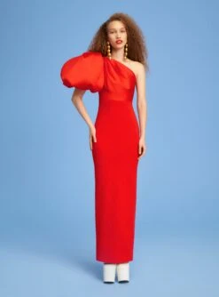 The Karli Maxi Dress In Red