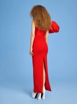 The Karli Maxi Dress In Red -Paramount Dresses Store 220718 SolaceLondon SS23 51 072 R1