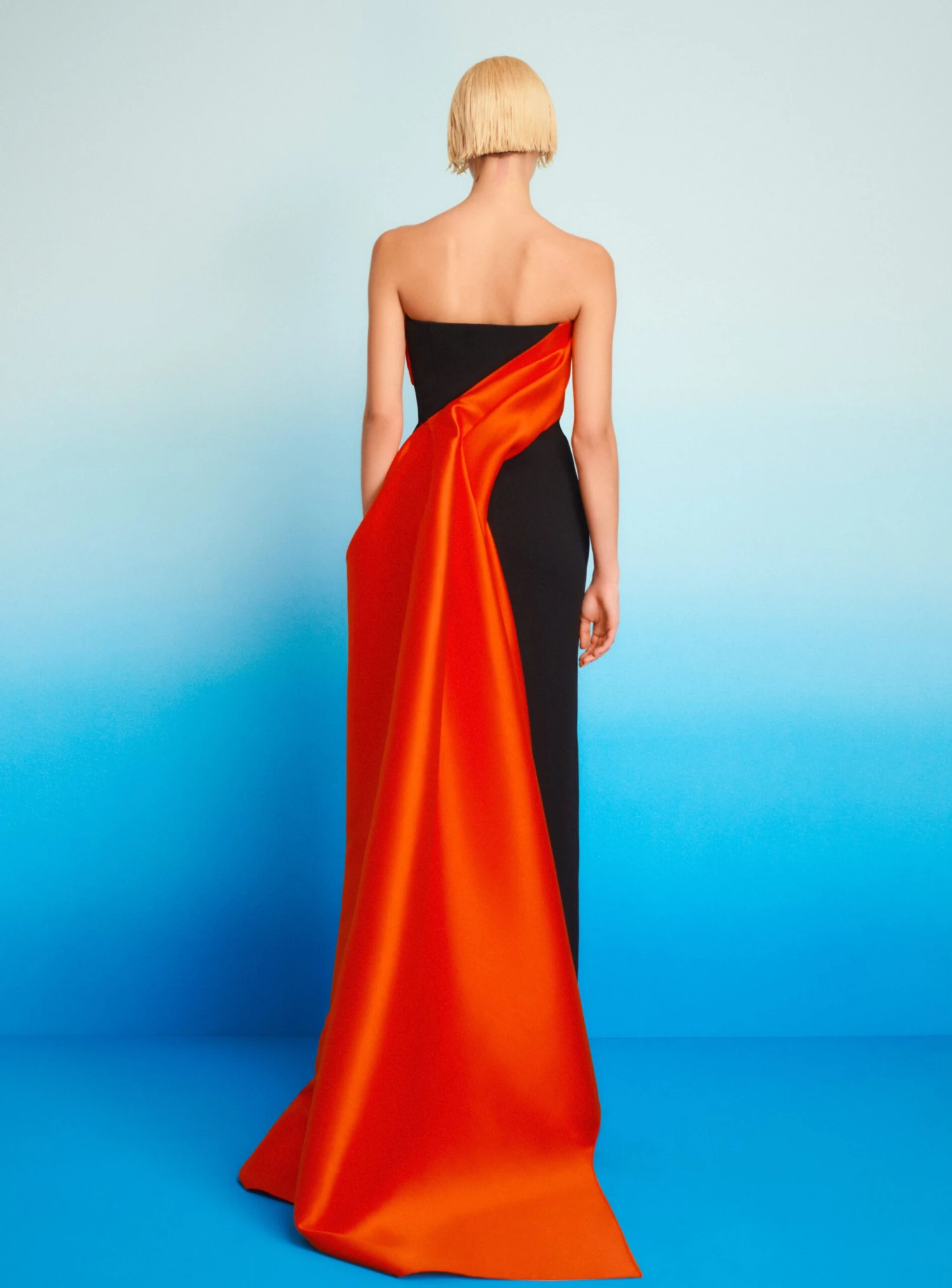 The Kinsley Maxi Dress In Orange & Black 4 The Kinsley Maxi Dress In Orange & Black - Image 2