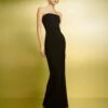The Zora Maxi Dress In Black -Paramount Dresses Store 221020 SolaceLondon PF23 03 051 R1