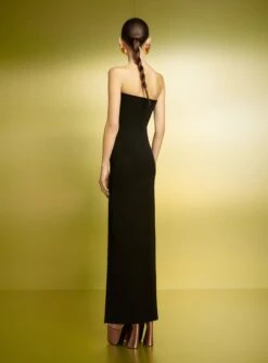 The Zora Maxi Dress In Black -Paramount Dresses Store 221020 SolaceLondon PF23 03 126 R1